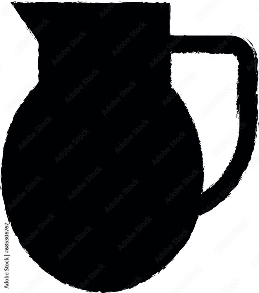 carafe of juice icon grunge style vector carafe of juice icon grunge style vector