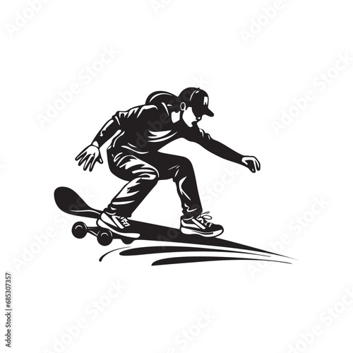 Skateboarder Illustration Vector