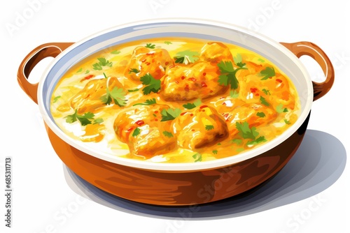 Chicken Korma - Icon on white background