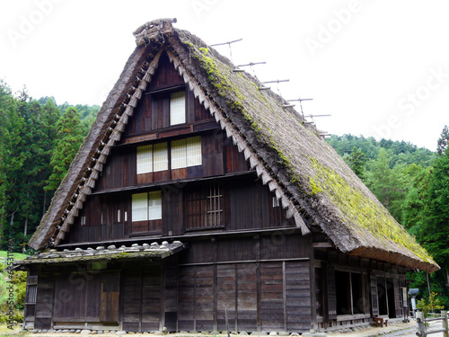 Gassho-zukuri style houses, Hidanosato, Takayama, Gifu Prefecture, Honshu Island, Japan
