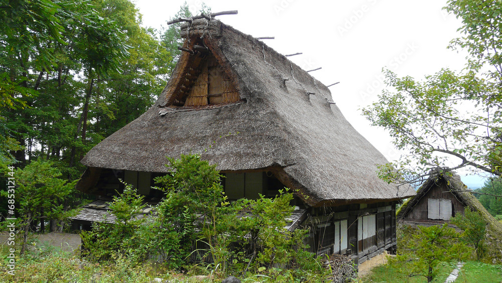 Gassho-zukuri style houses, Hidanosato, Takayama, Gifu Prefecture, Honshu Island, Japan Gassho-zukuri style houses, Hidanosato, Takayama, Gifu Prefecture, Honshu Island, Japan