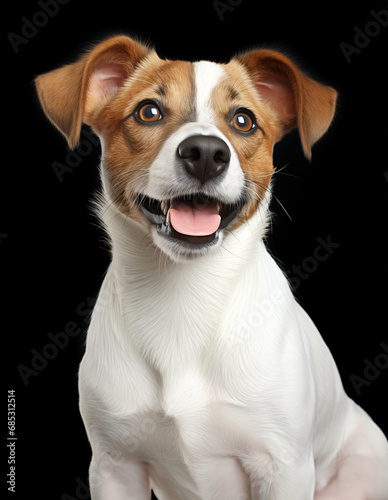 Jack Russell Terrier Dog Studio Portrait - Generative AI