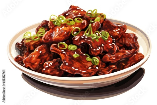 Mongolian Beef - Icon on white background