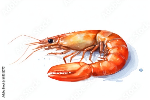 Szechuan Shrimp - Icon on white background