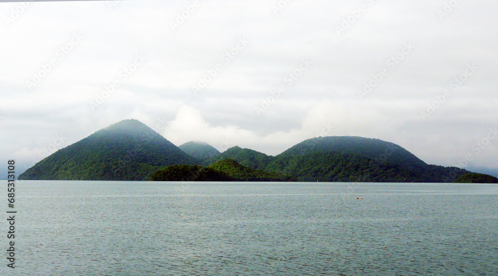 Naka Island, Lake Toya, Hokkaido Island, Japan