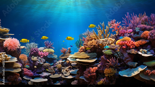 coral reef and fishes © Shahzad