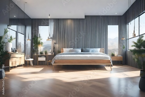 Interior design: Big modern Bedroom 