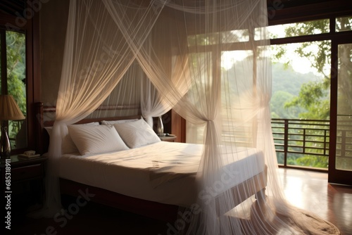 Mosquito Net In Bedroom photo