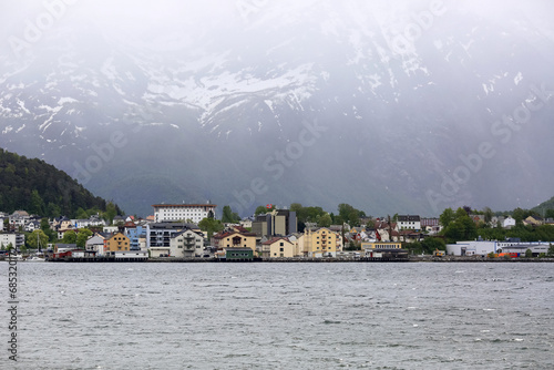 Town Aandalsnes, Norway photo