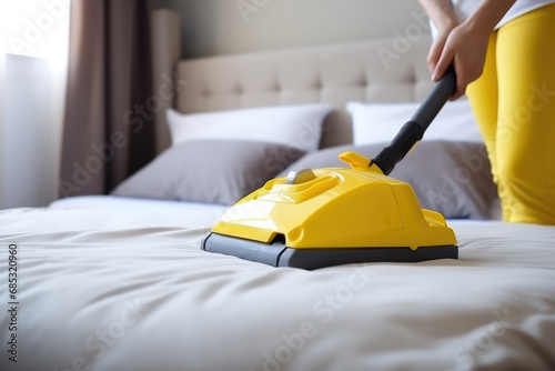 Vacuum Cleaner Tackles Bed Mattress, Preventing Bugs photo