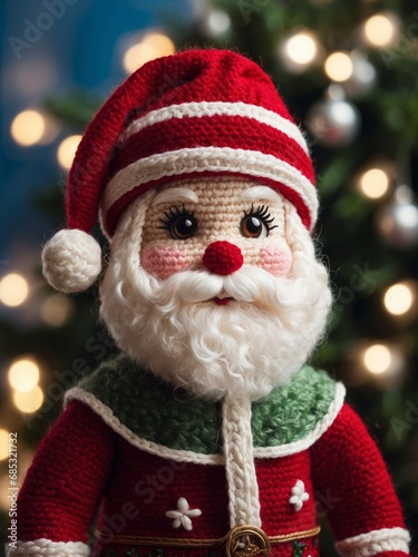 Handmade Crocheted Santa Claus Doll 13