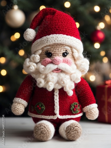 Handmade Crocheted Santa Claus Doll 15