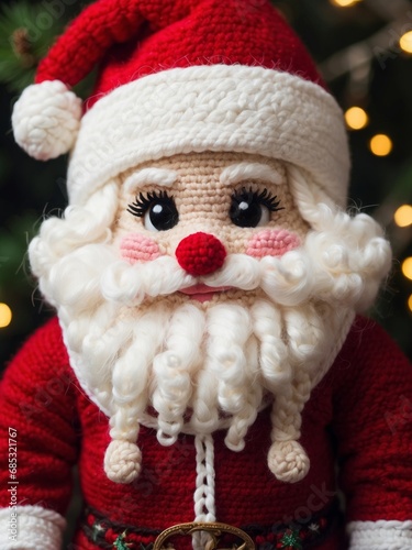 Handmade Crocheted Santa Claus Doll 25
