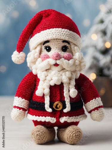 Handmade Crocheted Santa Claus Doll 28