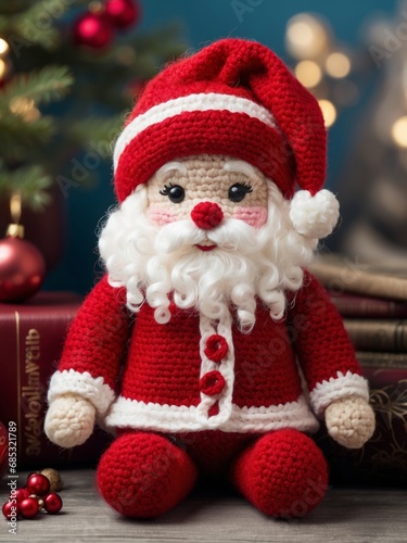Handmade Crocheted Santa Claus Doll 30