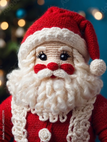 Handmade Crocheted Santa Claus Doll 31