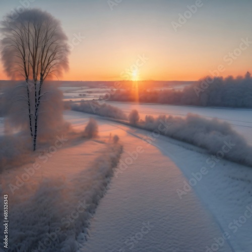 Winterlandschaft als Hintergrundbild für Flyer, Poster und Karten.