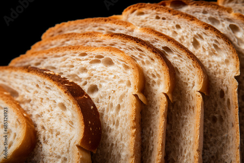Brotscheiben, geschnittenes Brot photo