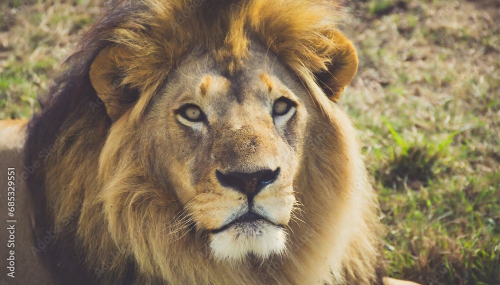 portrait of a lion ultra high quality photo