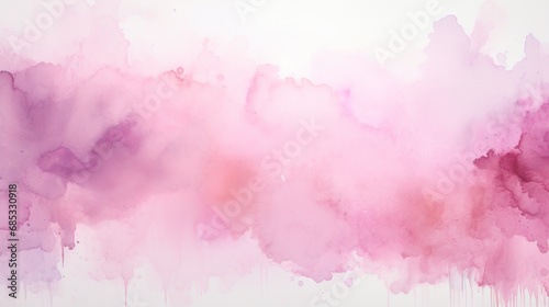 Abstract pink watercolor art background for cards, flyer, poster, banner and cover design. Hand drawn flower illustration for Valentines Day. #685330918