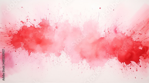 Abstract pink watercolor art background for cards, flyer, poster, banner and cover design. Hand drawn flower illustration for Valentines Day. © alexkich