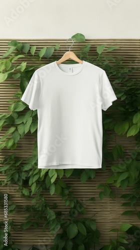 white tshirt for mockup photography, product display