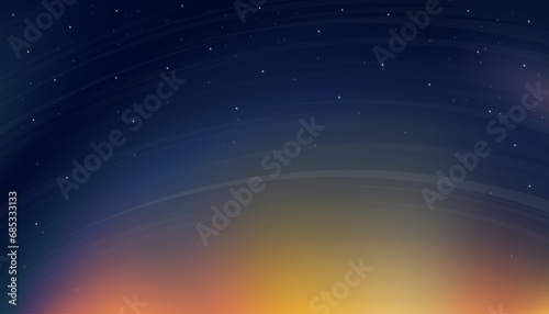 Galaxy sky Night with Starry,Cloud on Blue Background,Beautiful Universe Space with Milky Way.Vector landscape Sunset sky for Ramadan Kareem,Eid Mubarak, Eid al adha.Eid al fitr banner