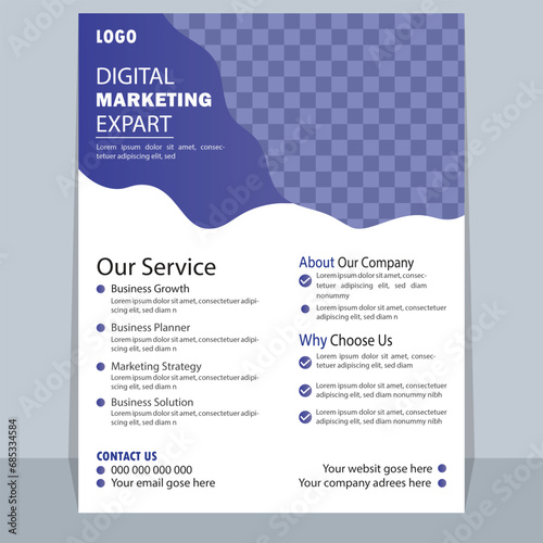 Corporate Business Flyer Template Design 2024, Business flyer design 2024. New Flyer design, Minimalist fyer design 2024. Blue Creative flyer design