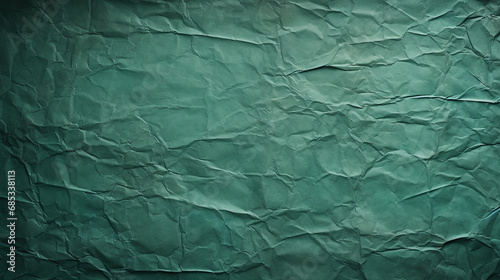 Minimal green crumpled paper texture background for Design. Copy space for text or work