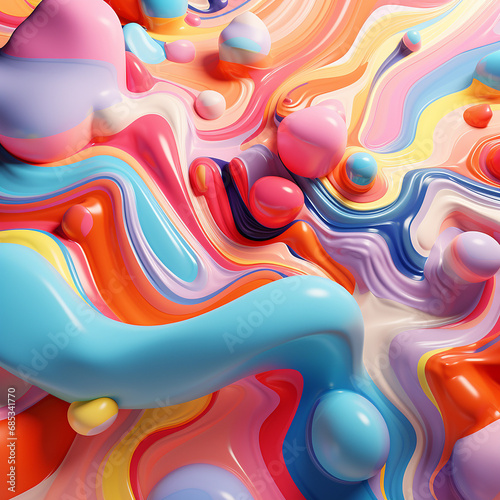 colorful abstract wallpaper made with generative AI