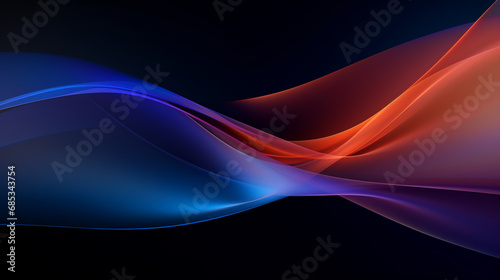 Abstract vibrant colors wavy flow 3d rendered illustration background scifi futuristic background
