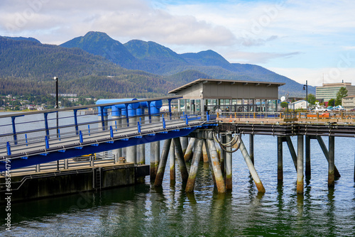 South cruise ship berth in Juneau, the capital city of Alaska, USA