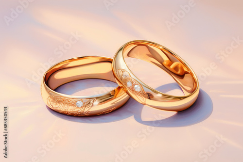 Timeless Union: Delicate Gold Rings