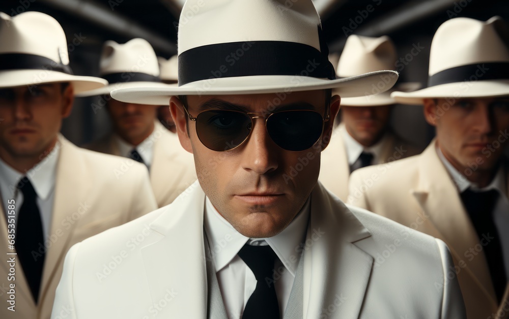a dramatic portrait of a mobster in a hat a dramatic portrait of a mobster in a hat