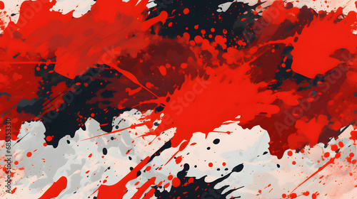 Seamless abstract blood splatter texture with dynamic splash effect