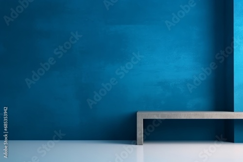 Classic colored wall with interior details background with copy space, mock up room © Ilia