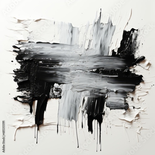 expressive black and gold  brush strokes