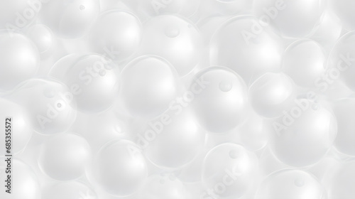 Seamless clear bubble wrap texture with uniform air-filled bubbles