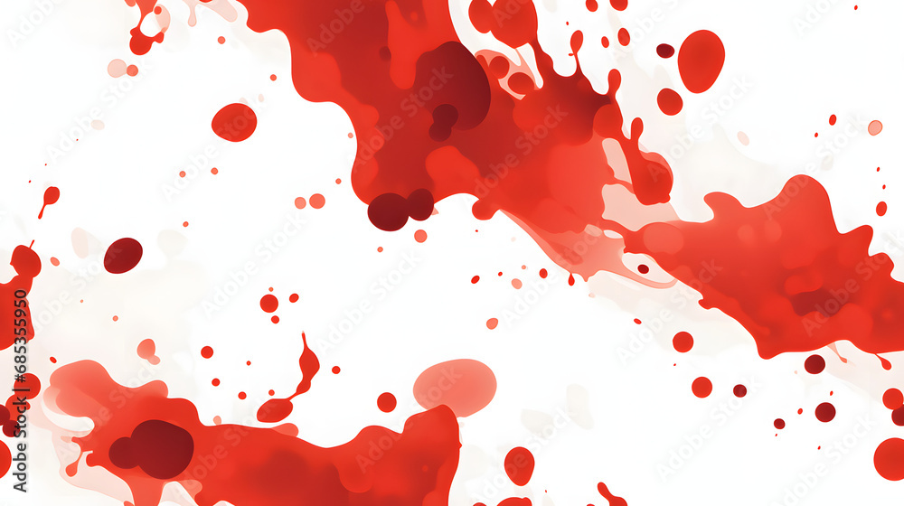 Seamless realistic blood splatter texture on white background Stock ...