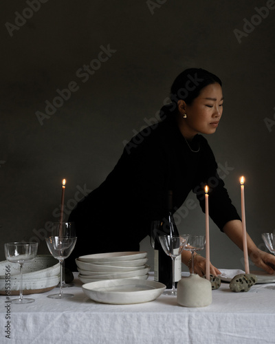 Moody Tablescape and Decor Details