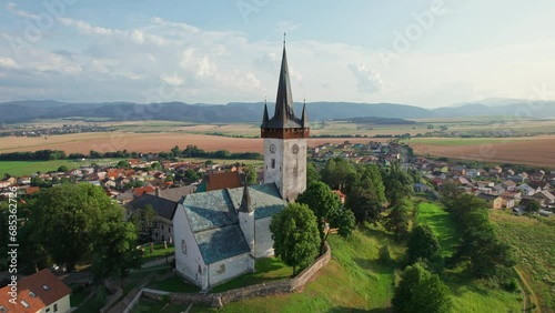 Old church in the village of Spissky Stvrtok, Slovakia. photo