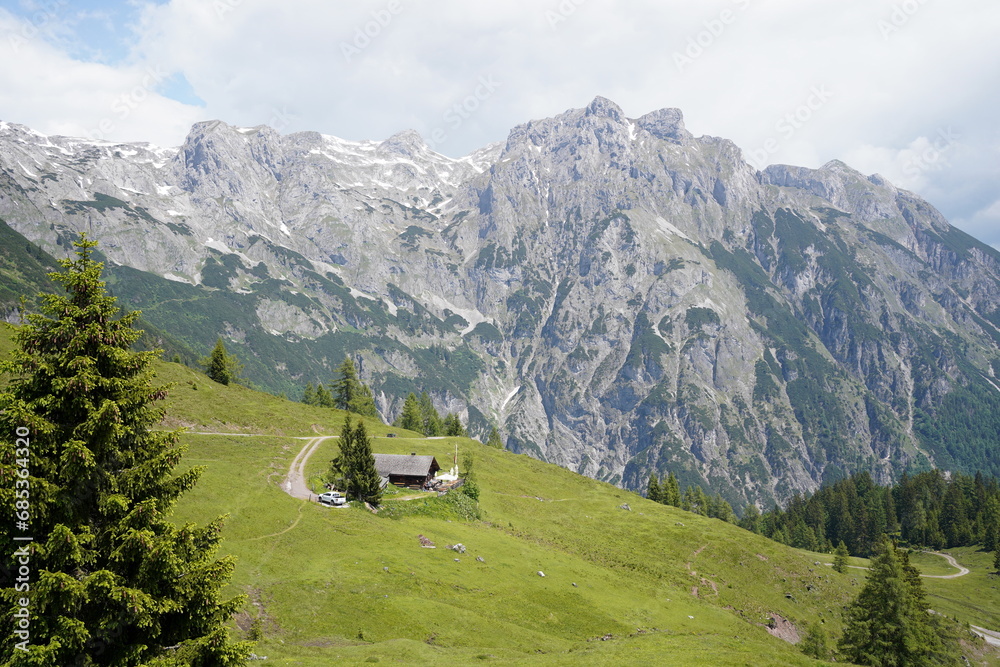 View of the mountain hut 