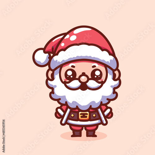 Vector illustration of santa claus for christmas merry christmas
