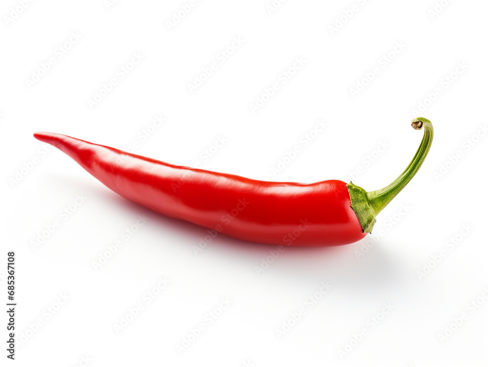 Red pepper on a neutral background Red pepper on a neutral background