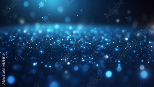 blue background with particles © hassani