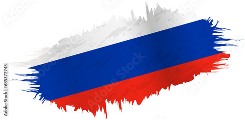 Brushstroke flag of Russia photo
