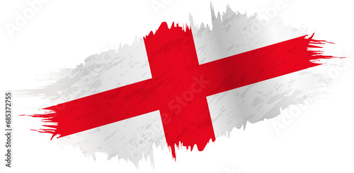 Brushstroke flag of England photo