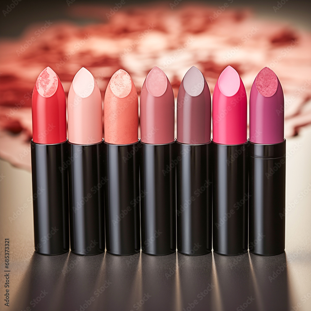 Fototapeta premium lipsticks with different colours