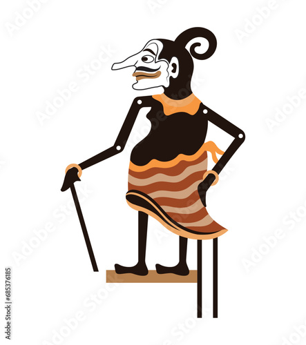 indonesia javanese leather puppet