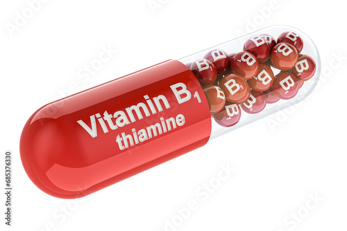 Tableau sur toile Capsule with B1, thiamine